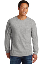 Gildan? - Ultra Cotton? 100% US Cotton Long Sleeve T-Shirt with Pocket.  2410