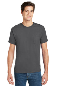 Hanes? - Authentic 100%  Cotton T-Shirt with Pocket.  5590