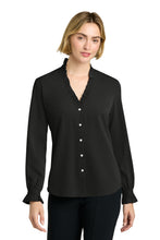 Brooks Brothers?? Women's Long Sleeve Ruffle Collar Blouse BB18011