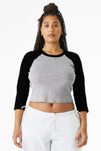 BELLA+CANVAS?? Women's Micro Rib 3/4 Raglan Baby Tee BC1200