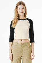 BELLA+CANVAS?? Women's Micro Rib 3/4 Raglan Baby Tee BC1200