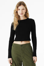 BELLA+CANVAS?? Women's Micro Rib Long Sleeve Baby Tee BC1501
