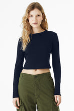 BELLA+CANVAS?? Women's Micro Rib Long Sleeve Baby Tee BC1501
