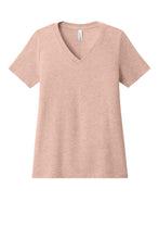 BELLA+CANVAS?? Women's Relaxed Heather CVC V-Neck Tee BC6405CVC