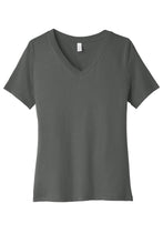 BELLA+CANVAS ?? Women's Relaxed Jersey Short Sleeve V-Neck Tee. BC6405