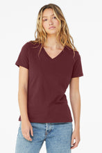 BELLA+CANVAS ?? Women's Relaxed Jersey Short Sleeve V-Neck Tee. BC6405