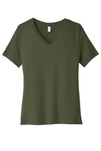 BELLA+CANVAS ?? Women's Relaxed Jersey Short Sleeve V-Neck Tee. BC6405