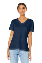 BELLA+CANVAS ?? Women's Relaxed Jersey Short Sleeve V-Neck Tee. BC6405
