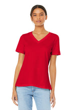 BELLA+CANVAS ?? Women's Relaxed Jersey Short Sleeve V-Neck Tee. BC6405