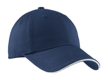 Port Authority?? Sandwich Bill Cap with Striped Closure.  C830