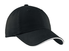 Port Authority?? Sandwich Bill Cap with Striped Closure.  C830