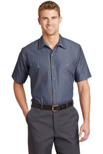 Red Kap?? Short Sleeve Striped Industrial Work Shirt.  CS20