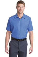 Red Kap?? Short Sleeve Striped Industrial Work Shirt.  CS20