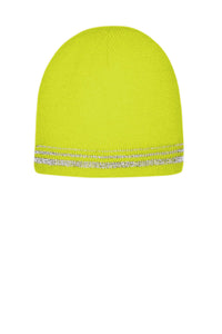 CornerStone ?  Lined Enhanced Visibility with Reflective Stripes Beanie CS804