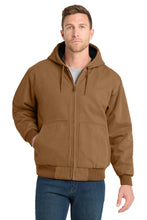 CornerStone?? Washed Duck Cloth Insulated Hooded Work Jacket. CSJ41