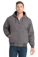 CornerStone?? Washed Duck Cloth Insulated Hooded Work Jacket. CSJ41