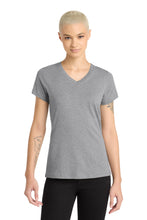 District® Women's Perfect Blend® CVC V-Neck Tee. DM1190L