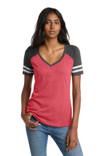 District ?? Women's Game V-Neck Tee. DM476