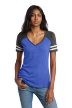 District ?? Women's Game V-Neck Tee. DM476