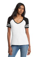 District ?? Women's Game V-Neck Tee. DM476