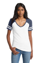 District ?? Women's Game V-Neck Tee. DM476