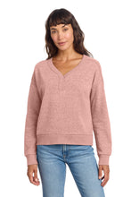 District?? Women's Perfect Tri?? Fleece V-Neck Sweatshirt DT1312