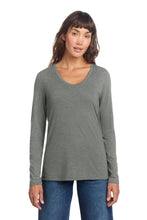District?? Women's Perfect Tri?? Long Sleeve V-Neck Tee DT135