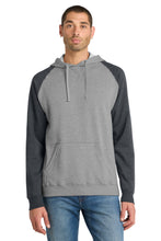 District?? Young Mens Lightweight Fleece Raglan Hoodie.  DT196