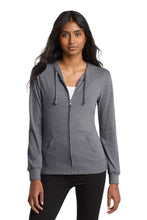 District?? Women's Fitted Jersey Full-Zip Hoodie. DT2100