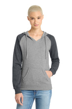 District?? Women's Lightweight Fleece Raglan Hoodie.  DT296