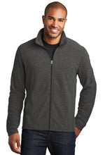 Port Authority?? Heather Microfleece Full-Zip Jacket. F235