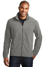 Port Authority?? Heather Microfleece Full-Zip Jacket. F235