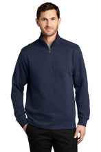 Port Authority? Slub Fleece 1/4-Zip Pullover. F295