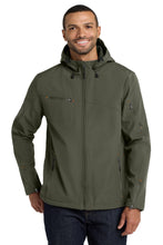 Port Authority?? Textured Hooded Soft Shell Jacket. J706