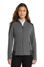 Port Authority ?? Women's Grid Fleece Jacket. L239