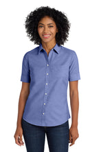 Port Authority?? Women's Short Sleeve SuperProŸ?? Oxford Shirt. L659