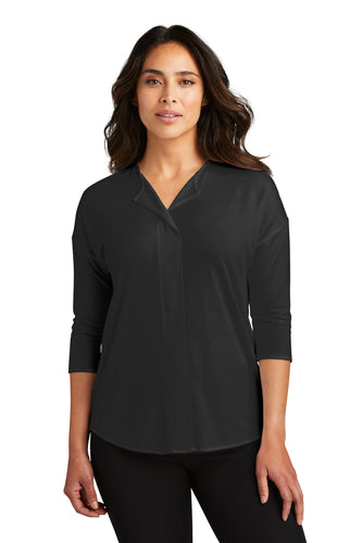 Port Authority? Women's Concept 3/4-Sleeve Soft Split Neck Top. LK5433