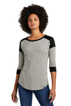 New Era ? Women's Heritage Blend 3/4-Sleeve Baseball Raglan Tee. LNEA104