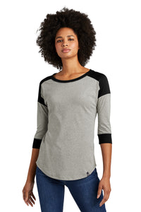 New Era ? Women's Heritage Blend 3/4-Sleeve Baseball Raglan Tee. LNEA104