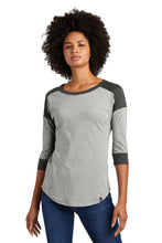 New Era ? Women's Heritage Blend 3/4-Sleeve Baseball Raglan Tee. LNEA104