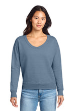 Port & Coâ„¢ Women's Beach WashÂ® Garment-Dyed V-Neck Sweatshirt LPC098V