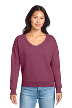 Port & Coâ„¢ Women's Beach WashÂ® Garment-Dyed V-Neck Sweatshirt LPC098V