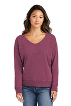 Port & Company? Women's Beach Wash? Garment-Dyed V-Neck Sweatshirt LPC098V