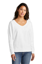Port & Company? Women's Beach Wash? Garment-Dyed V-Neck Sweatshirt LPC098V