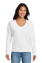 Port & Coâ„¢ Women's Beach WashÂ® Garment-Dyed V-Neck Sweatshirt LPC098V
