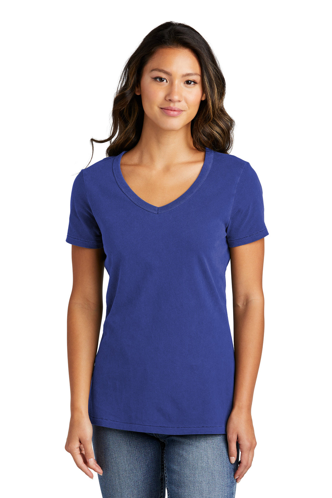 Port & Coâ„¢ Women's Beach WashÂ® Garment-Dyed V-Neck Tee LPC099V