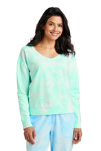 Port & Coâ„¢ Women's Beach WashÂ® Cloud Tie-Dye V-Neck Sweatshirt LPC140V