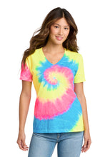 Port & CoŸ?? Women's Tie-Dye V-Neck Tee.  LPC147V