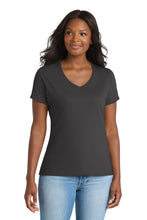 Port & CoŸ?? Women's Performance Blend V-Neck Tee. LPC381V