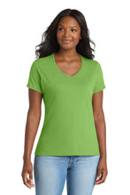 Port & CoŸ?? Women's Performance Blend V-Neck Tee. LPC381V